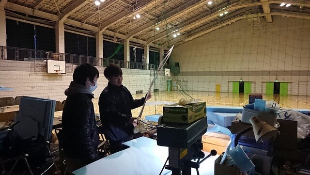 機体の製作風景