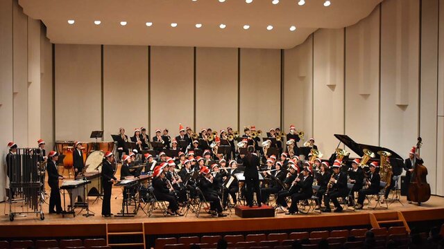 吹奏楽団定期演奏会の様子