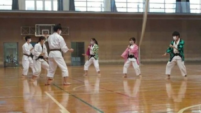 コロナ禍で行われた12月の納会。ここで3年生が事実上の引退となる。