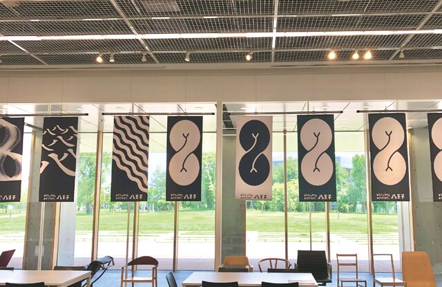 実際の大きさで体感してもらうために全デザインを貼り付けた